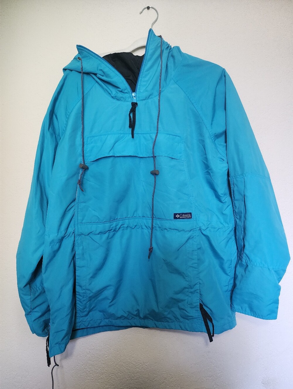 Columbia Men's Teal Pullover Windbreaker Jacket